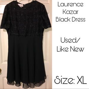 Laurence Kazar Black Dress Size XL